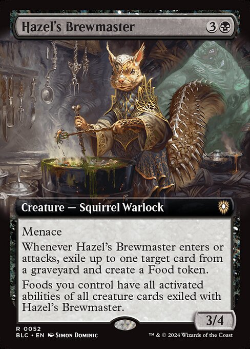 naokuroshop MTG [BLC][0052][黒][R][EN][ヘイゼルの醸造主/Hazel's Brewmaster] NM