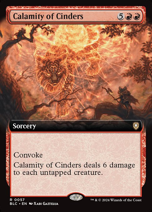 naokuroshop MTG [BLC][0057][赤][R][EN][燃えがらの災厄/Calamity of Cinders] NM