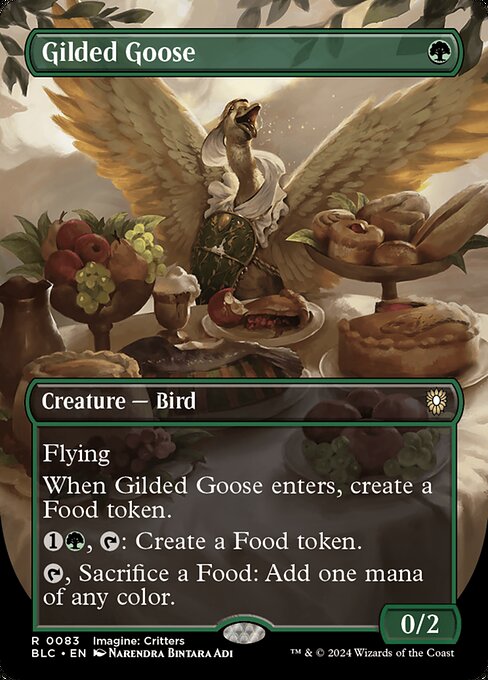 naokuroshop MTG [BLC][0083][緑][R][EN][金のガチョウ/Gilded Goose] NM