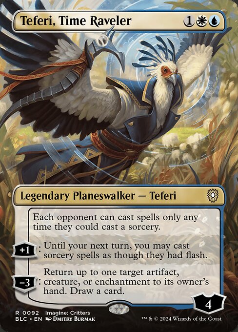 naokuroshop MTG [BLC][0092][多][R][EN][時を解す者、テフェリー/Teferi, Time Raveler]（foil） NM