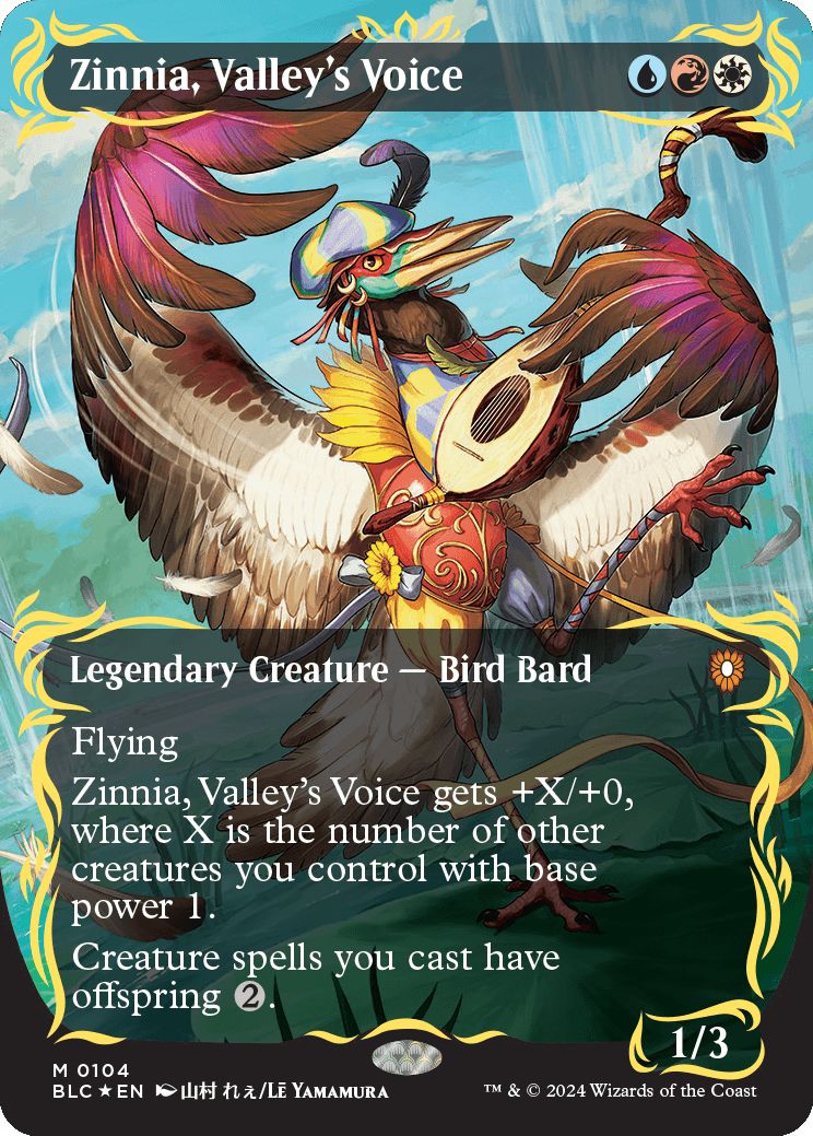 naokuroshop MTG [BLC][0104][多][M][EN][渓間の声、ジニア/Zinnia, Valley's Voice]（foil） NM