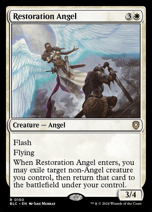 naokuroshop MTG [BLC][0150][白][R][EN][修復の天使/Restoration Angel] NM