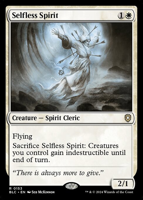 naokuroshop MTG [BLC][0153][白][R][EN][無私の霊魂/Selfless Spirit] NM