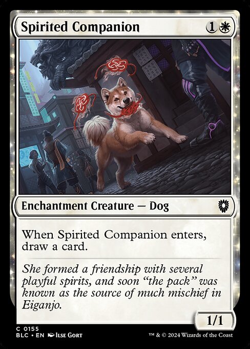 naokuroshop MTG [BLC][0155][白][C][EN][神憑く相棒/Spirited Companion] NM