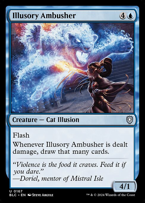 naokuroshop MTG [BLC][0167][青][U][EN][錯覚の伏兵/Illusory Ambusher] NM