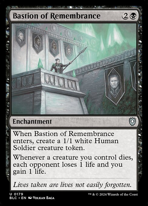 naokuroshop MTG [BLC][0179][黒][U][EN][想起の拠点/Bastion of Remembrance] NM