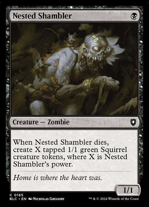 naokuroshop MTG [BLC][0185][黒][C][EN][巣のシャンブラー/Nested Shambler] NM