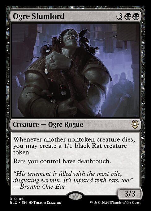 naokuroshop MTG [BLC][0186][黒][R][EN][オーガの貧王/Ogre Slumlord] NM