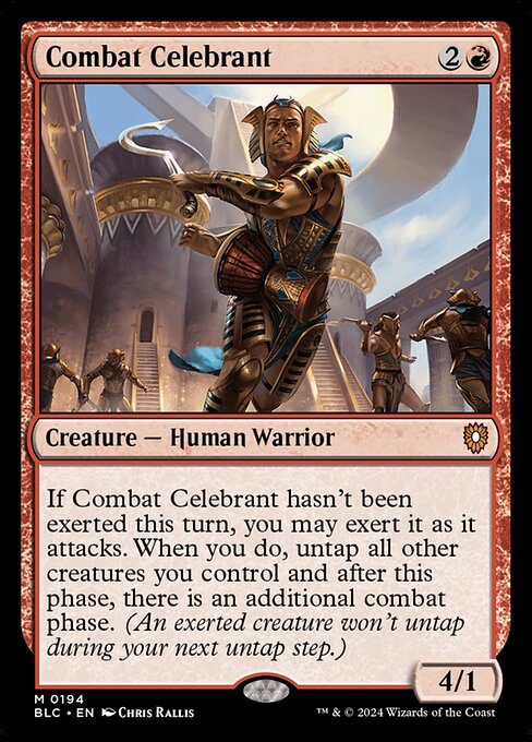 naokuroshop MTG [BLC][0194][赤][M][EN][戦闘の祝賀者/Combat Celebrant] NM