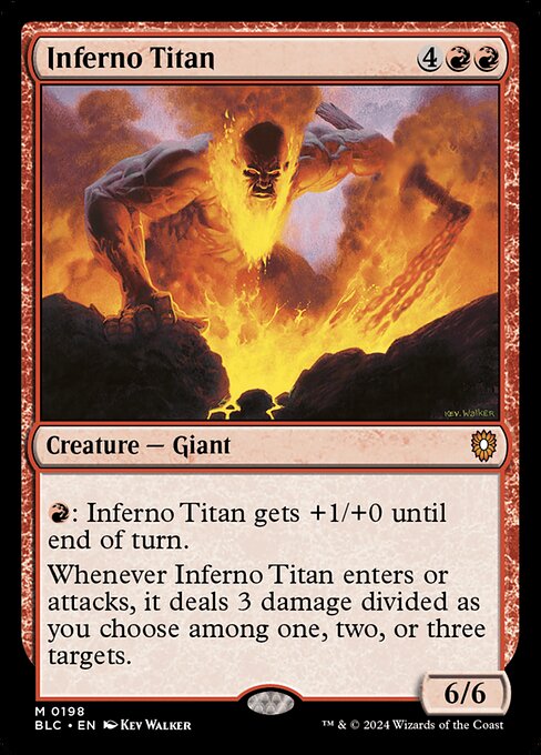 naokuroshop MTG [BLC][0198][赤][R][EN][業火のタイタン/Inferno Titan] NM