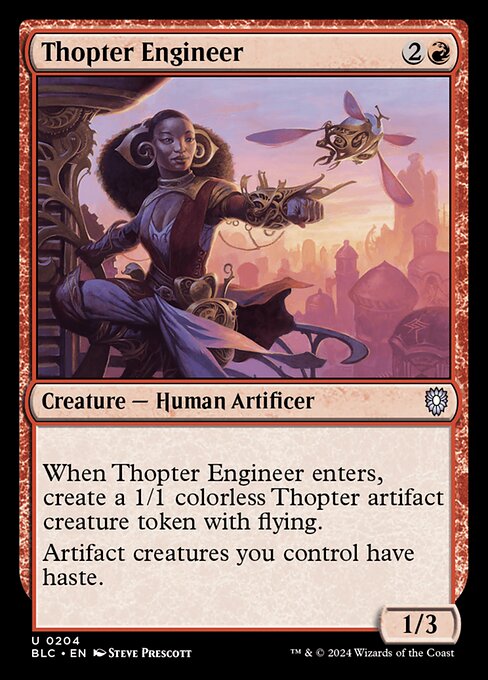 naokuroshop MTG [BLC][0204][赤][U][EN][飛行機械技師/Thopter Engineer] NM