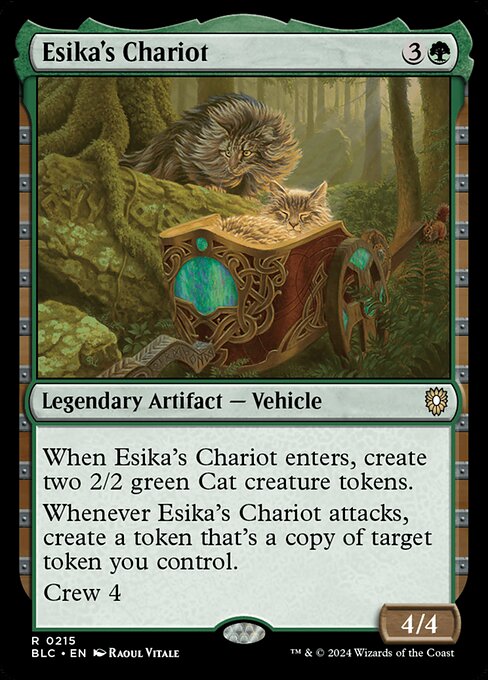 naokuroshop MTG [BLC][0215][緑][R][EN][エシカの戦車/Esika's Chariot] NM