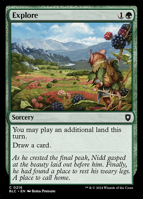 naokuroshop MTG [BLC][0216][緑][C][EN][探検/Explore] NM