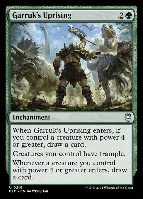 naokuroshop MTG [BLC][0219][緑][U][EN][ガラクの蜂起/Garruk's Uprising] NM