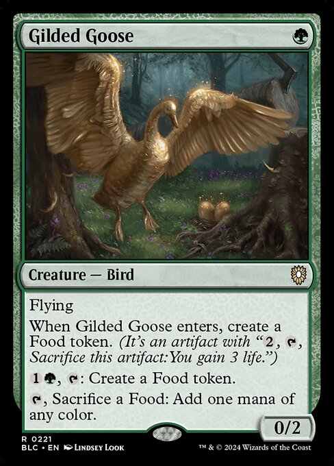 naokuroshop MTG [BLC][0221][緑][R][EN][金のガチョウ/Gilded Goose] NM