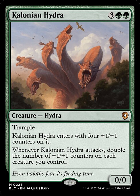 naokuroshop MTG [BLC][0226][緑][M][EN][カロニアのハイドラ/Kalonian Hydra] NM