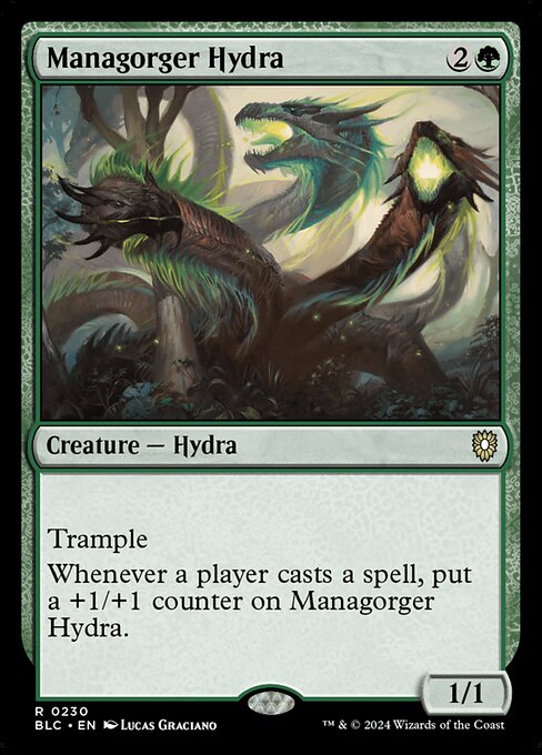 naokuroshop MTG [BLC][0230][緑][R][EN][マナ喰らいのハイドラ/Managorger Hydra] NM