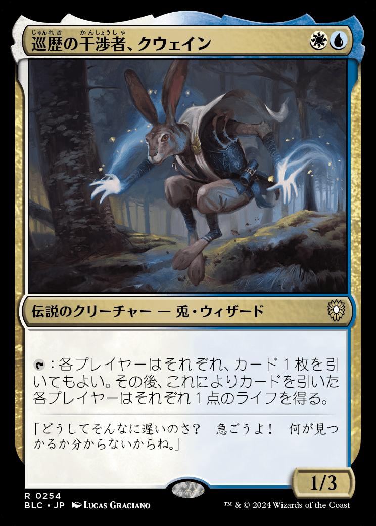 naokuroshop MTG [BLC][0254][多][R][JP][巡歴の干渉者、クウェイン/Kwain, Itinerant Meddler] NM