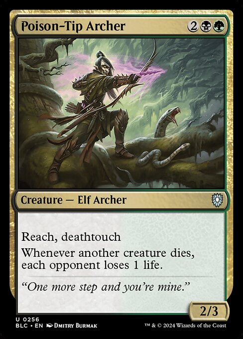 naokuroshop MTG [BLC][0256][多][U][EN][毒矢尻の射手/Poison-Tip Archer] NM