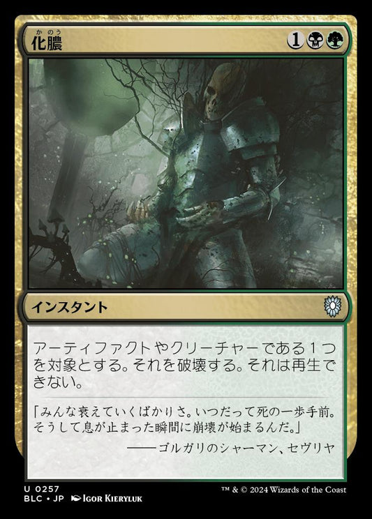 naokuroshop MTG [BLC][0257][多][U][JP][化膿/Putrefy] NM