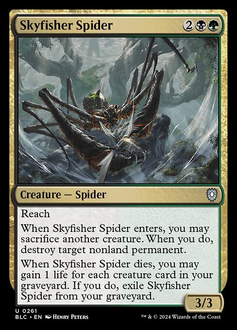 naokuroshop MTG [BLC][0261][多][U][EN][空漁師の蜘蛛/Skyfisher Spider] NM