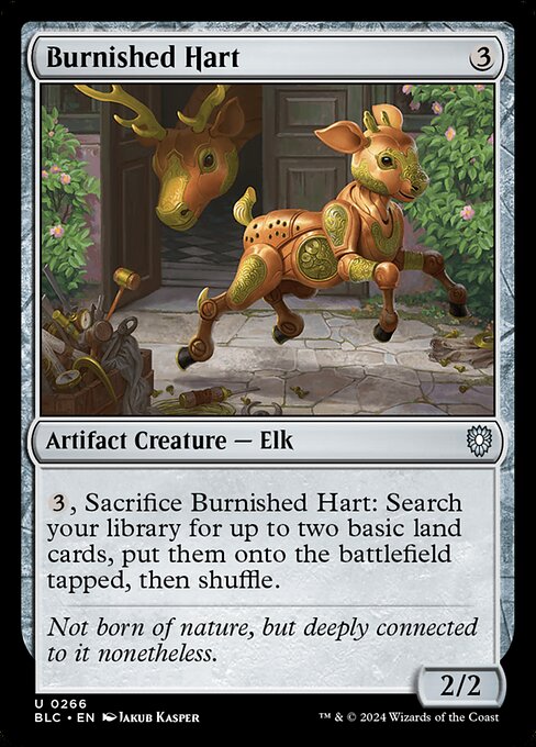 naokuroshop MTG [BLC][0266][茶][U][EN][つややかな雄鹿/Burnished Hart] NM