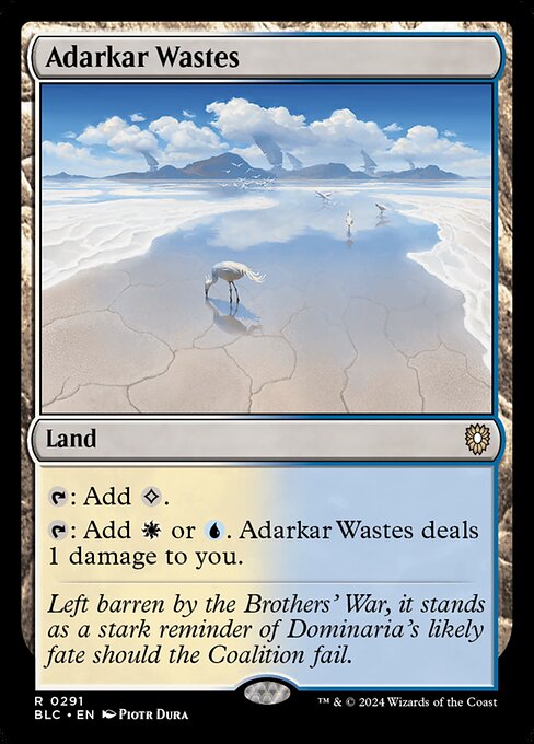 naokuroshop MTG [BLC][0291][土地][R][EN][アダーカー荒原/Adarkar Wastes] NM