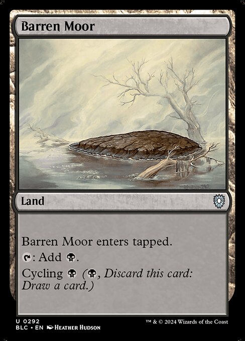 naokuroshop MTG [BLC][0292][土地][U][EN][やせた原野/Barren Moor] NM