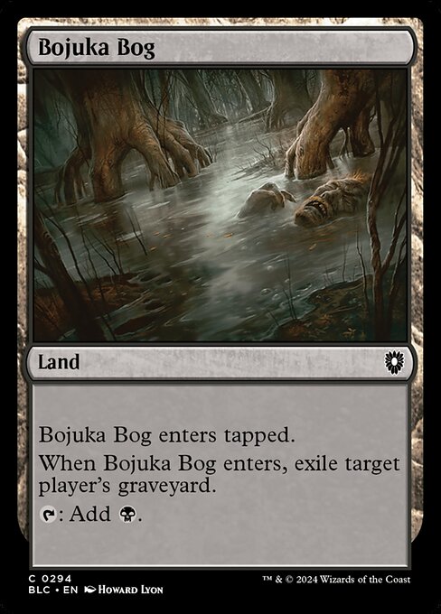 naokuroshop MTG [BLC][0294][土地][C][EN][ボジューカの沼/Bojuka Bog] NM