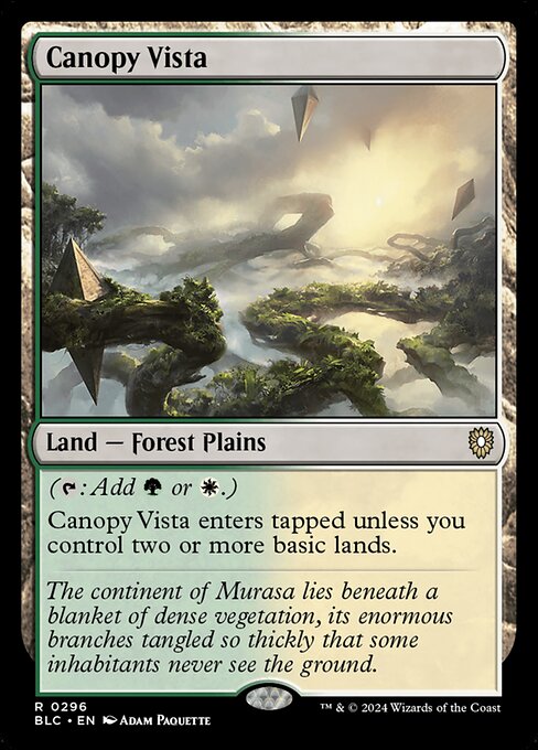 naokuroshop MTG [BLC][0296][土地][R][EN][梢の眺望/Canopy Vista] NM