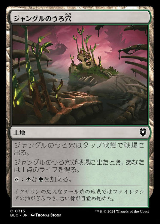 naokuroshop MTG [BLC][0313][土地][C][JP][ジャングルのうろ穴/Jungle Hollow] NM