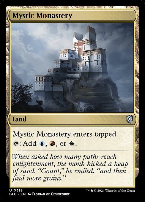 naokuroshop MTG [BLC][0318][土地][U][EN][神秘の僧院/Mystic Monastery] NM