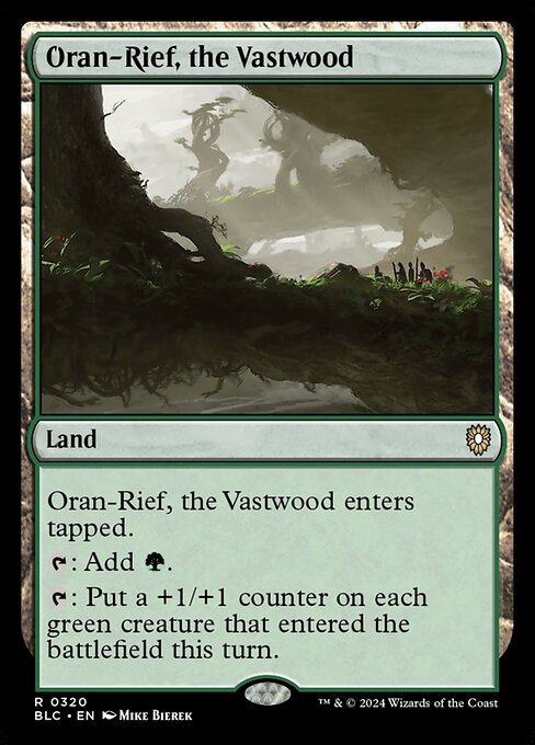 naokuroshop MTG [BLC][0320][土地][R][EN][巨森、オラン＝リーフ/Oran-Rief, the Vastwood] NM