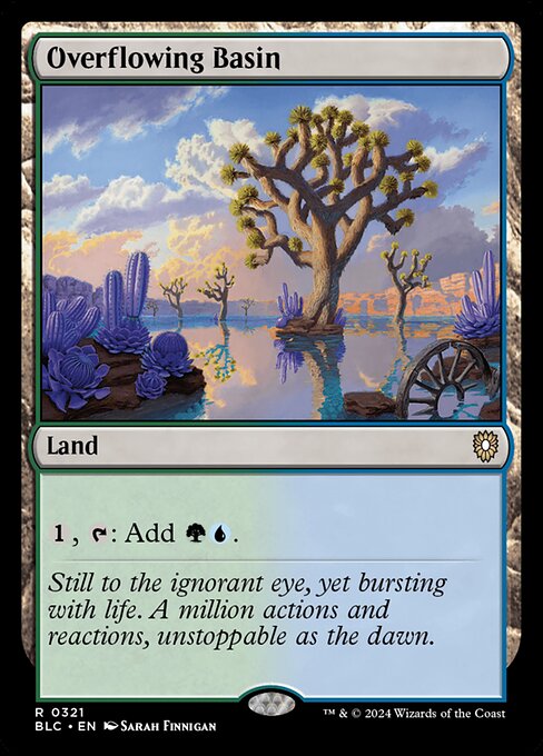 naokuroshop MTG [BLC][0321][土地][R][EN][溢れ出た区画/Overflowing Basin] NM