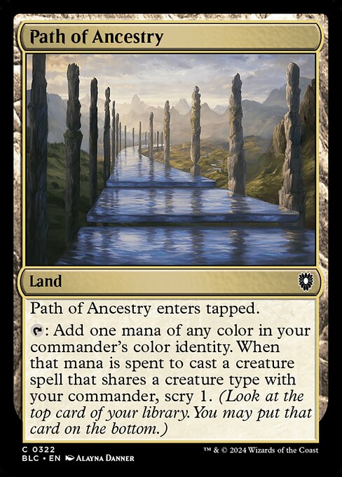 naokuroshop MTG [BLC][0322][土地][C][EN][祖先の道/Path of Ancestry] NM