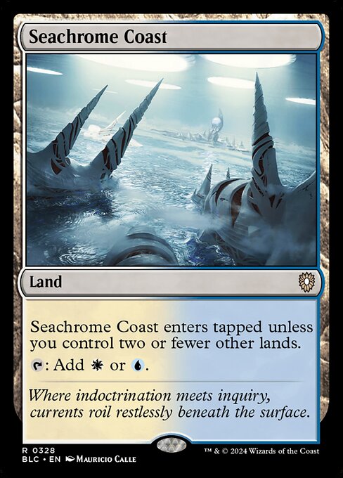 naokuroshop MTG [BLC][0328][土地][R][EN][金属海の沿岸/Seachrome Coast] NM