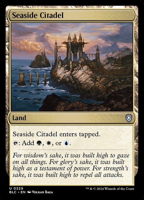 naokuroshop MTG [BLC][0329][土地][U][EN][海辺の城塞/Seaside Citadel] NM