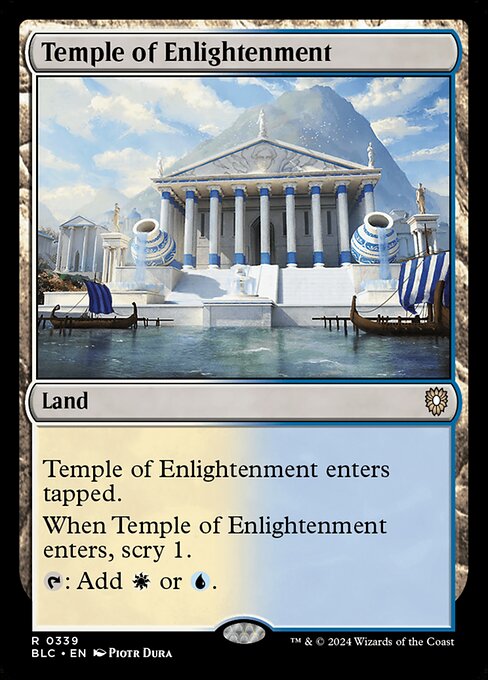 naokuroshop MTG [BLC][0339][土地][R][EN][啓蒙の神殿/Temple of Enlightenment] NM