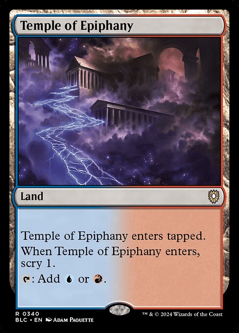 naokuroshop MTG [BLC][0340][土地][R][EN][天啓の神殿/Temple of Epiphany] NM