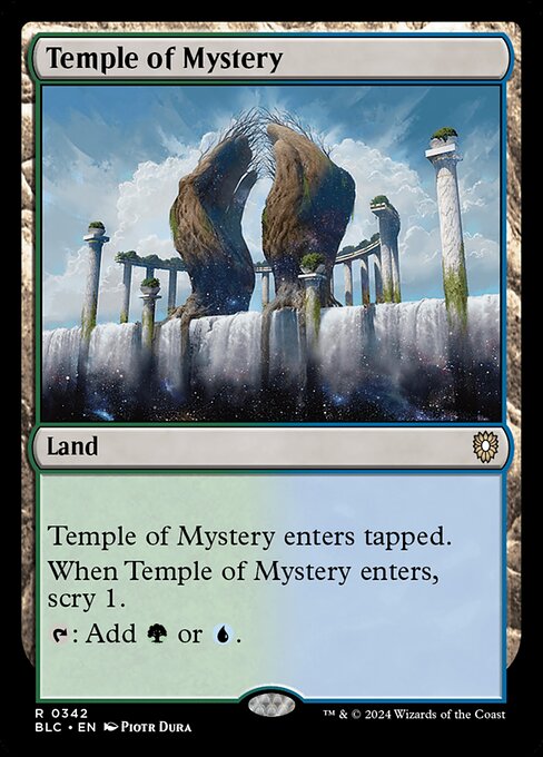 naokuroshop MTG [BLC][0342][土地][R][EN][神秘の神殿/Temple of Mystery] NM