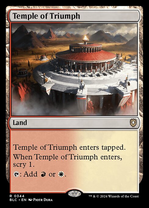 naokuroshop MTG [BLC][0344][土地][R][EN][凱旋の神殿/Temple of Triumph] NM