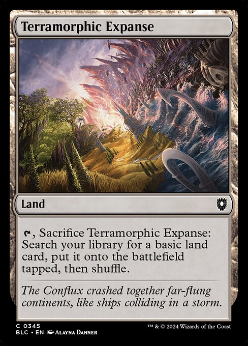 naokuroshop MTG [BLC][0345][土地][C][EN][広漠なる変幻地/Terramorphic Expanse] NM