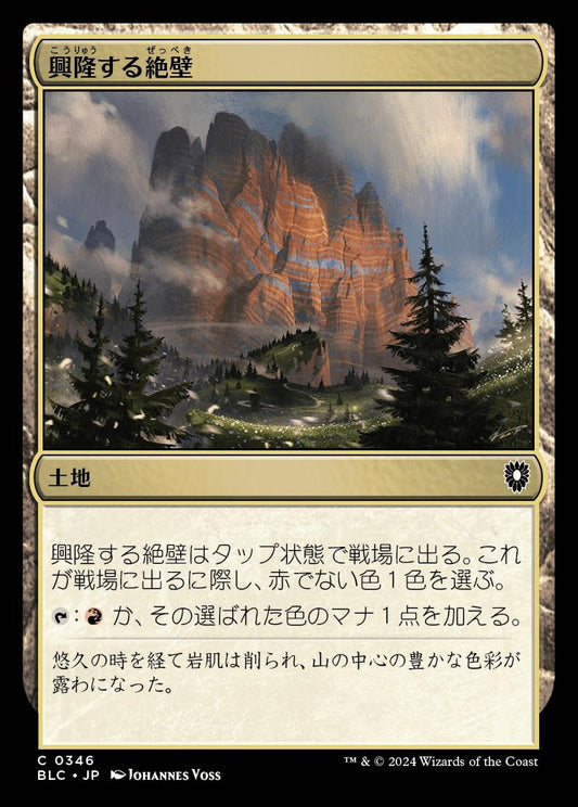 naokuroshop MTG [BLC][0346][土地][C][JP][興隆する絶壁/Thriving Bluff] NM