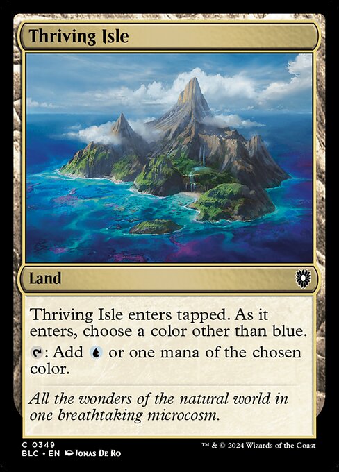 naokuroshop MTG [BLC][0349][土地][C][EN][興隆する島嶼/Thriving Isle] NM