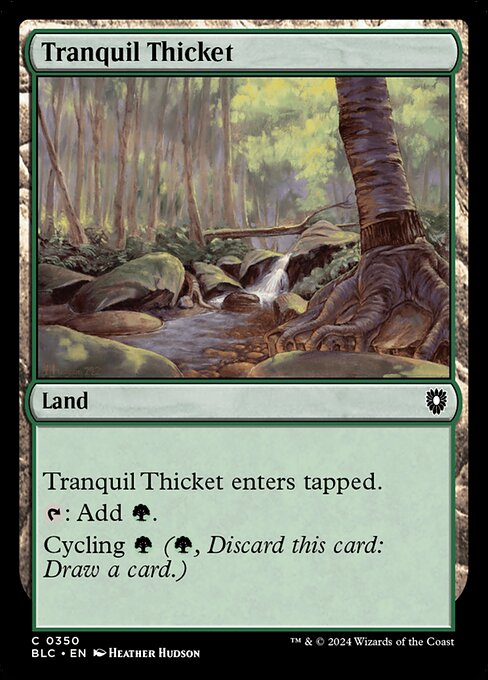 naokuroshop MTG [BLC][0350][土地][C][EN][平穏な茂み/Tranquil Thicket] NM