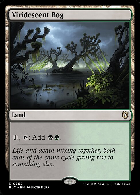 naokuroshop MTG [BLC][0352][土地][R][EN][緑ばんだ沼/Viridescent Bog] NM