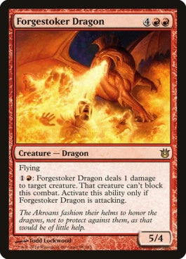 naokuroshop MTG [BNG][098][赤][R][EN][炉焚きのドラゴン/Forgestoker Dragon] NM