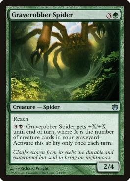 naokuroshop MTG [BNG][122][緑][U][EN][墓荒らし蜘蛛/Graverobber Spider] NM