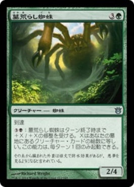 naokuroshop MTG [BNG][122][緑][U][JP][墓荒らし蜘蛛/Graverobber Spider] NM