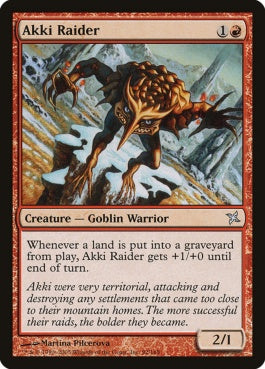 naokuroshop MTG [BOK][092][赤][U][EN][悪忌の略奪者/Akki Raider] NM